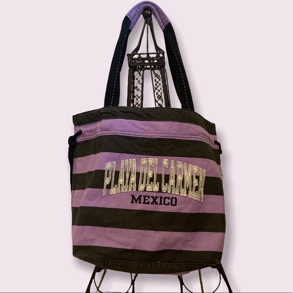 Purple and black Mexico tote bag - Picture 1 of 5
